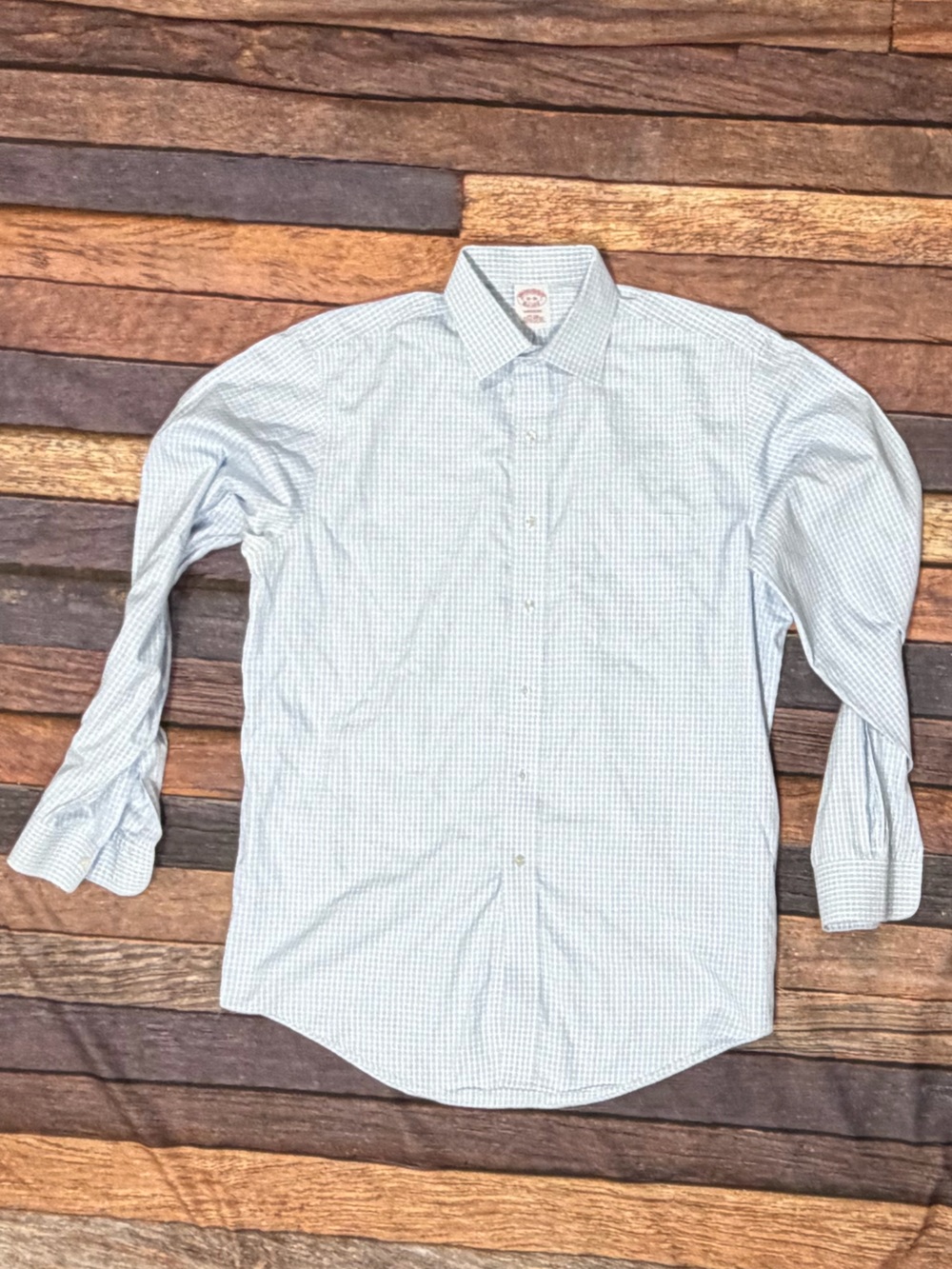 Share Brooks Brothers Madison Mens Check Fit Preppy Button Down Shirt
